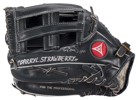 1989-1990 Darryl Strawberry Game Used & Signed Regent Pro 5000 Fielders Glove (PSA/DNA & Beckett)